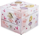Caja / Joyero Musical Cuadrada -Bailarinad-