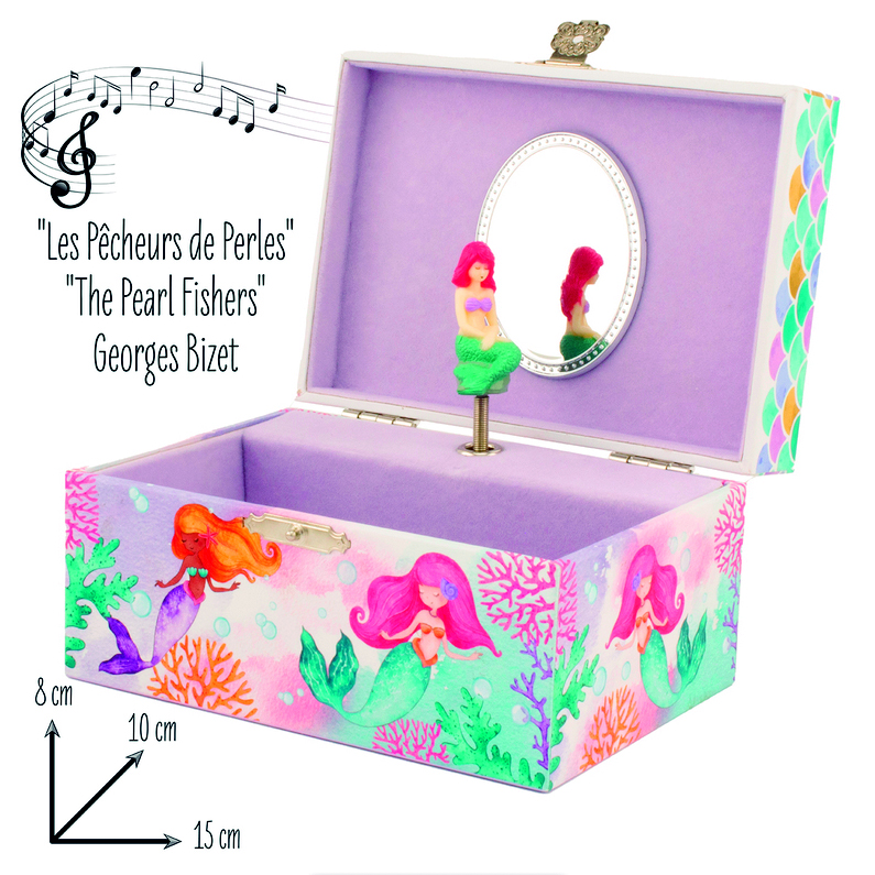 Caja Joyero Musical -Sirena-