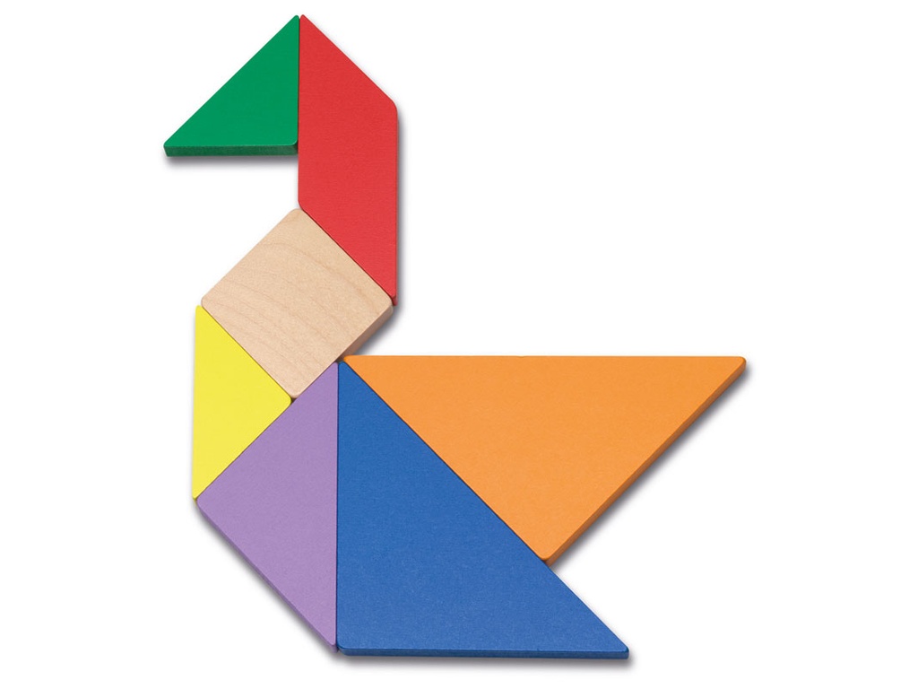 Juego Tangram Madera Estuche Metal Cayro