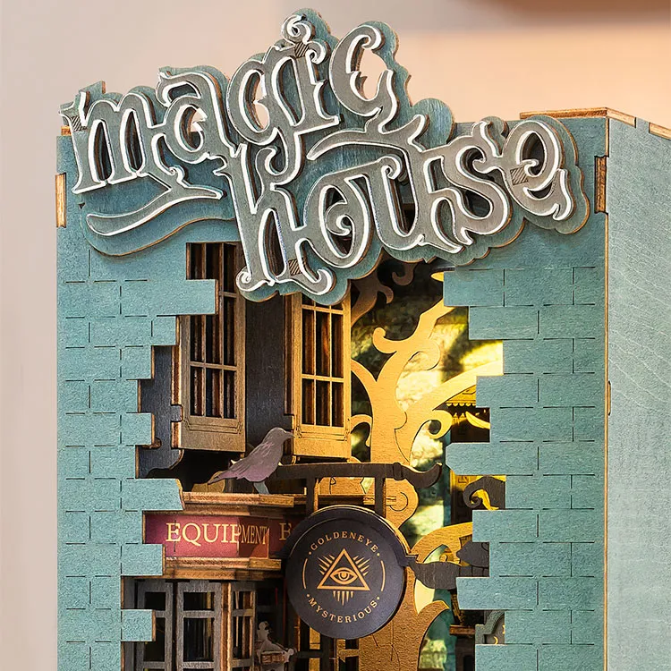 Kit Diorama Book Nook Librería -Magic House- Rolife Robotime