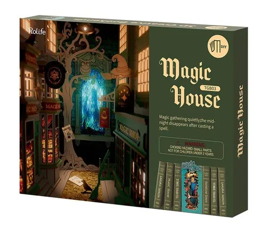 Kit Diorama Book Nook Librería -Magic House- Rolife Robotime