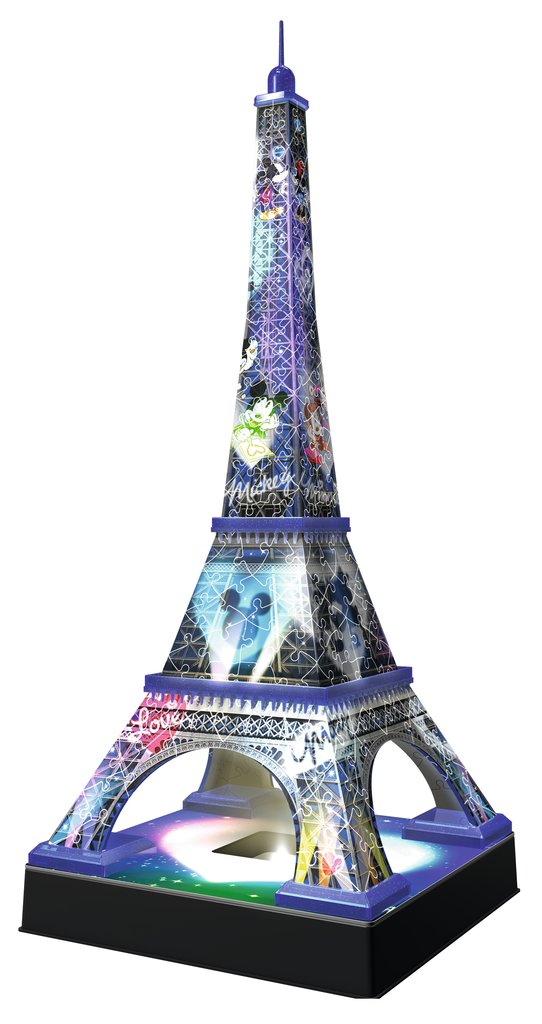 Puzzle 3D Especiale Disney Torre Eiffel -Night Edition- Ravensburger