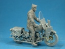 Figura 1/35 US Policía Militar Motorcycle MiniArt
