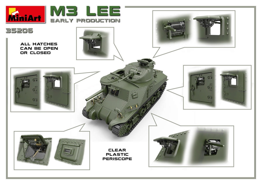 Carro 1/35 M3 Lee Early Prod. Interior Kit MiniArt