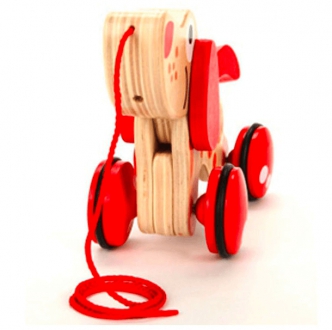 Arrastre Infantil Perrito Madera Hape