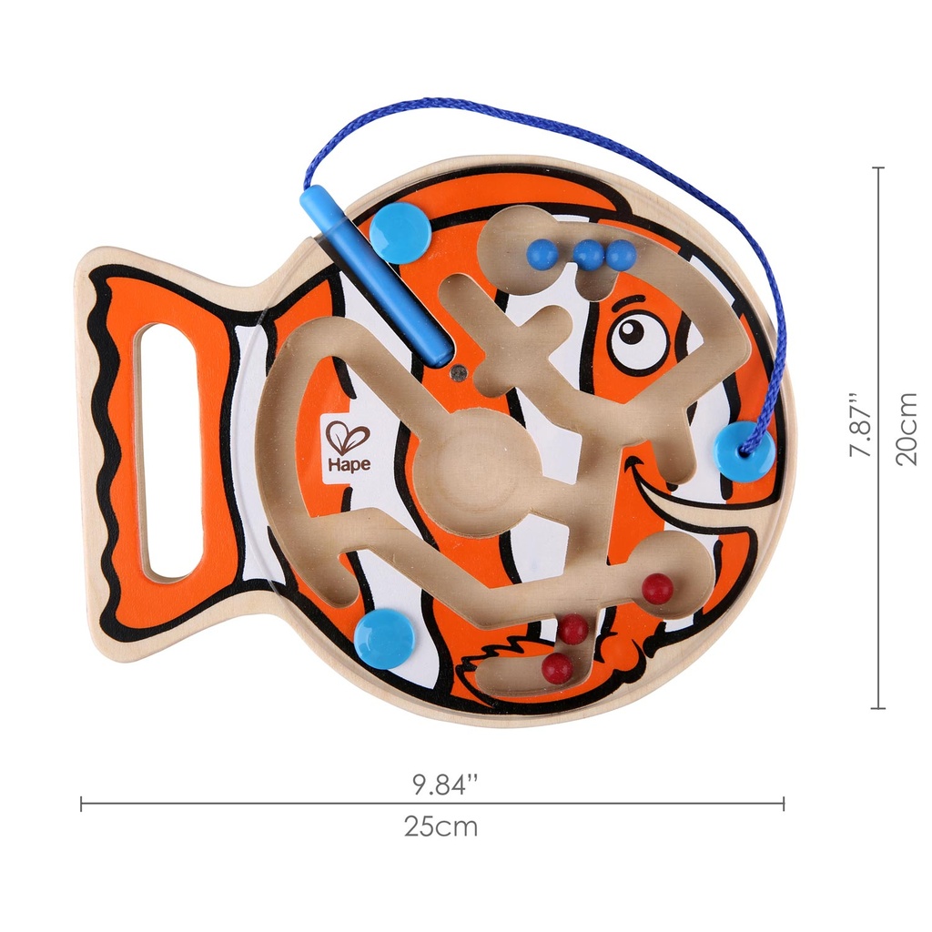 Laberinto Go-Fish-Go Madera Magnético Hape