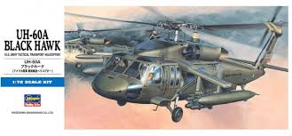 Helicóptero 1:72 -UH‐60A BLACK HAWK- Hasegawa