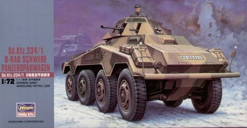 Carro 1:72 -Sd.Kfz.234/1 8‐RAD SCHWERE PANZERSPÄHWAGEN- Hasegawa (copia)