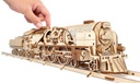 Modelo Locomotora Vapor V-Express Ugears