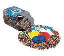 Cubo Hama Midi Colores Surtidos (16.000 pzs.) + 3 Plantillas