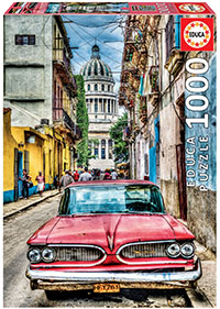 Puzzle 1000 pzs. "Coche en la Habana" Educa