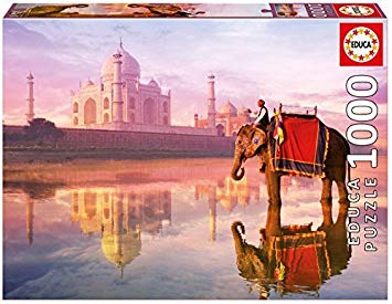 Puzzle 1000 pzs. &quot;Elefante en Taj Mahal&quot; E