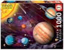 Puzzle 1000 pzs. "Sistema Solar, Neón" Educa