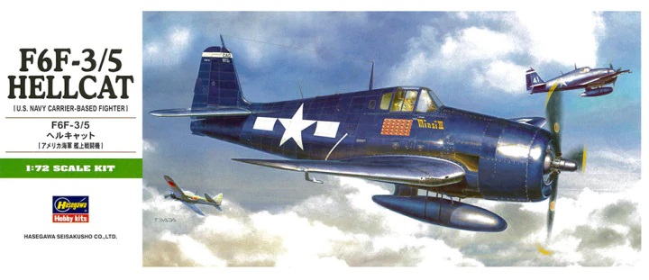 Avión 1/72 "F6F-3/5 Hellcat" Hasegawa