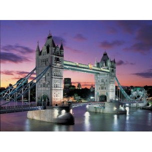 Puzzle 1000 piezas. -Tower Bridge, Neon- Educa