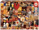 Puzzle 1000 piezas. -Collage de Cerveza Vintage- Educa