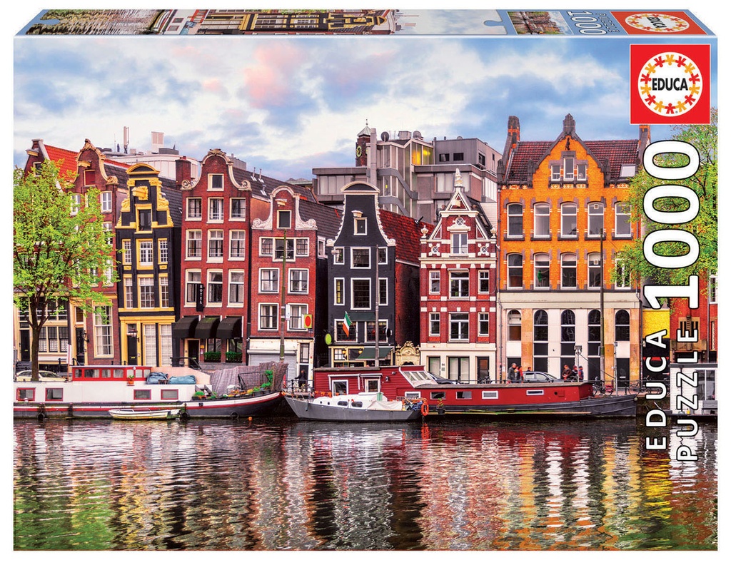 Puzzle 1000 piezas -Casas Danzantes, Amsterdam- Educa