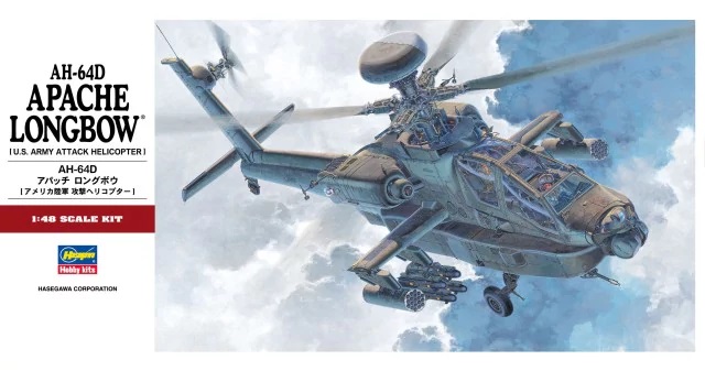 Helicóptero 1:48 -AH-64D Apache Longbow- Hasegawa