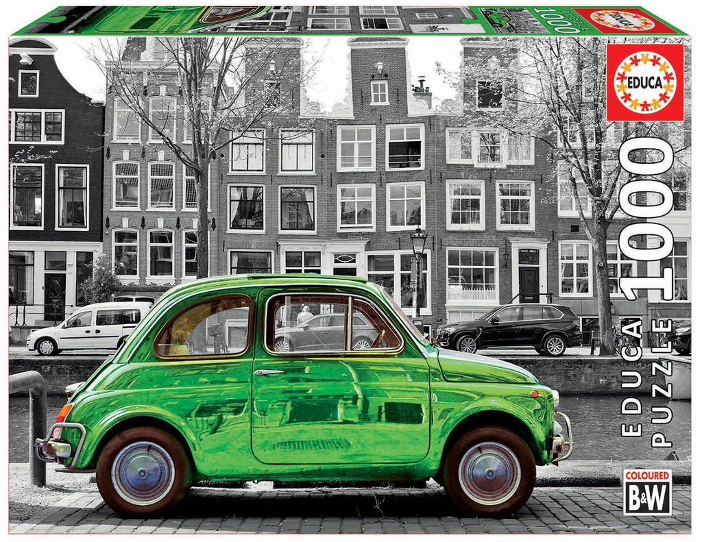 Puzzle 1000 piezas -Coche en Amsterdam- Educa