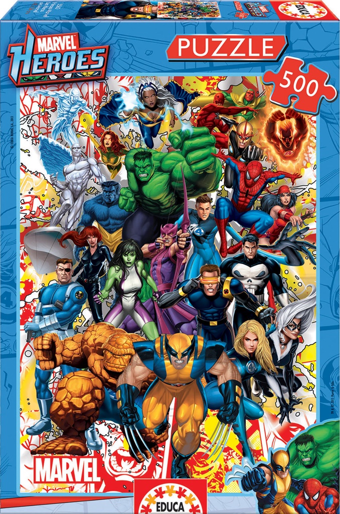 Puzzle 500 piezas -Héroes Marvel- Educa