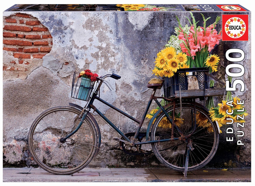 Puzzle 500 piezas -Bicicleta con Flores- Educa