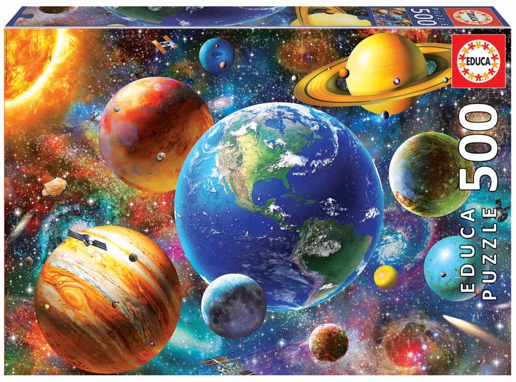 Puzzle 500 piezas -Sistema Solar- Educa