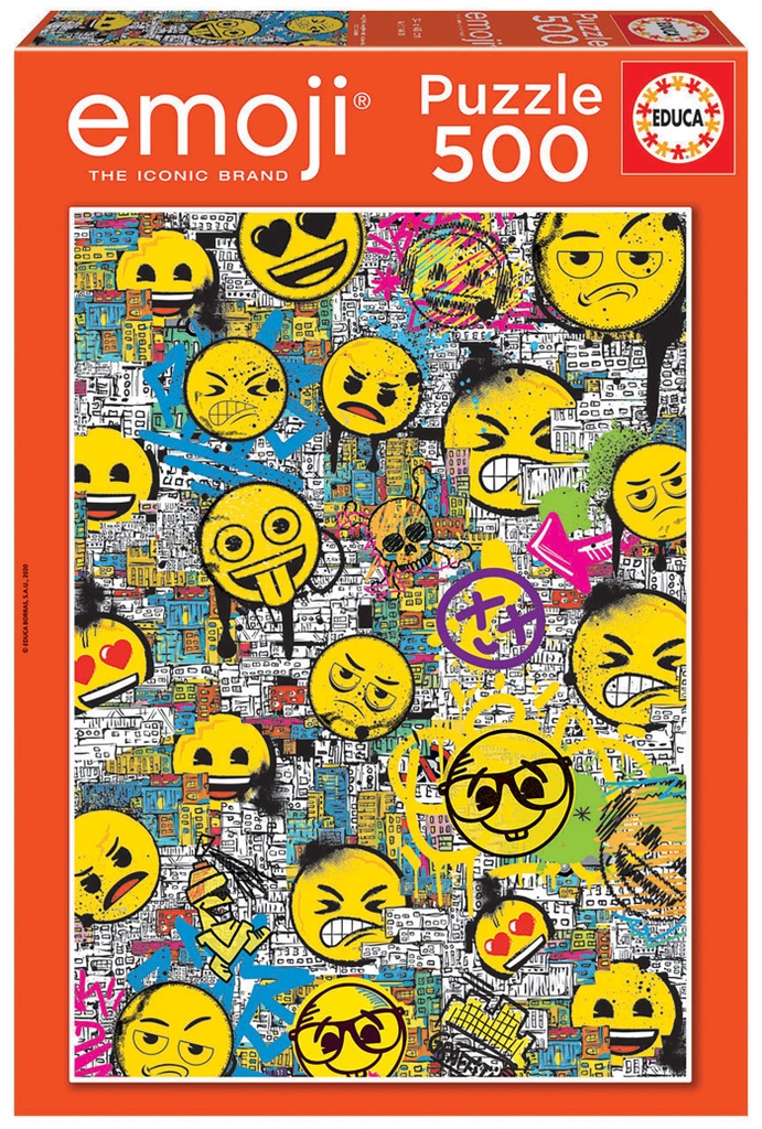 Puzzle 500 piezas -Emoji Graffiti- Gorjuss- Educa