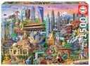 Puzzle 1500 piezas -Símbolo de Asia- Educa