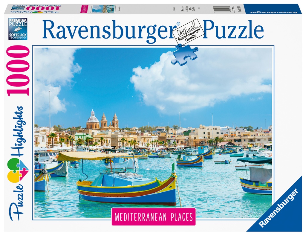Puzzle 1000 piezas -Mediterranean Malta- Ravensburger
