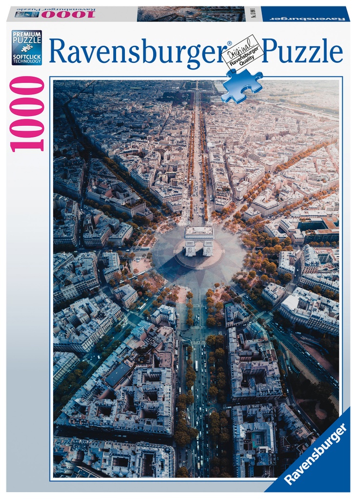 Puzzle 1000 piezas -París desde Arriba- Ravensburger