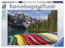 Puzzle 2000 piezas -Montañas y Canoas- Ravensburger