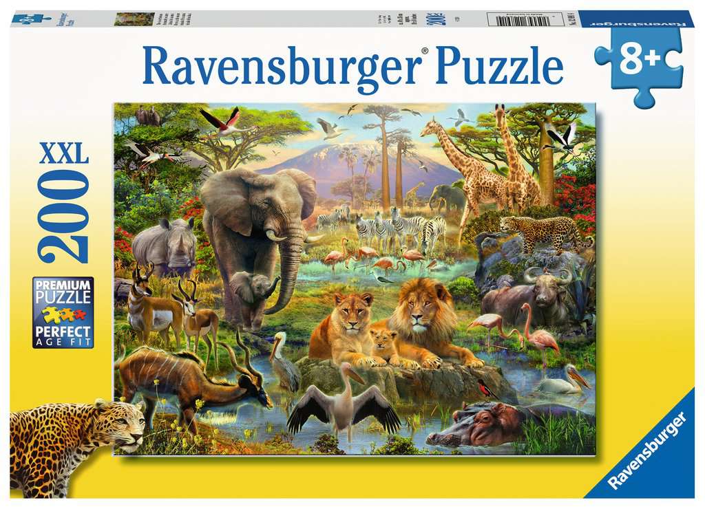 Puzzle 200 piezas XXL -Animales de la Sabana- Ravensburger