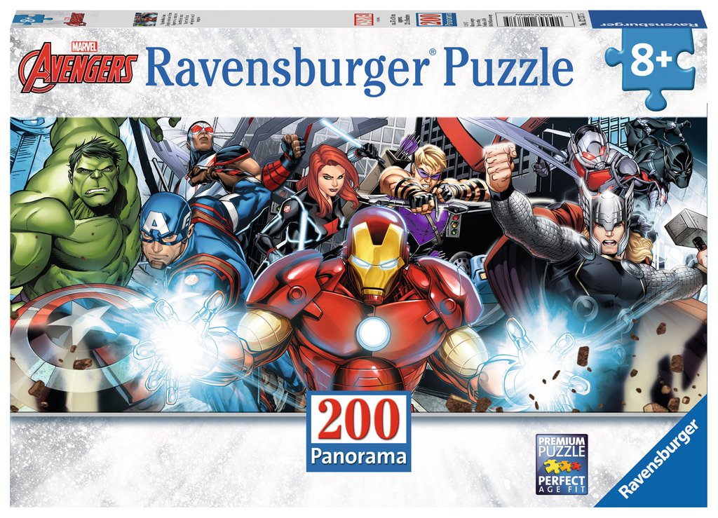 Puzzle 200 piezas XXL -Avengers Panorama- Ravensburger