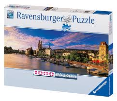 Puzzle 1000 piezas -Atardecer en Zurich, Panorama- Ravensburger