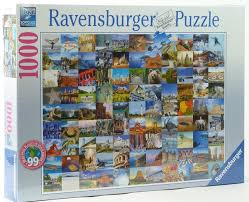 Puzzle 1000 piezas -Los 99 Lugares Más Bellos de USA y Canadá- Ravensburger