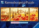 Puzzle 1000 piezas -Tríptico: Amapolas en la Toscana- Ravensburger