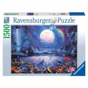 Puzzle 1500 piezas -Idilio en el Claro de Luna- Ravensburger