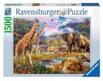 Puzzle 1500 piezas -Los Colores de Africa- Ravensburger