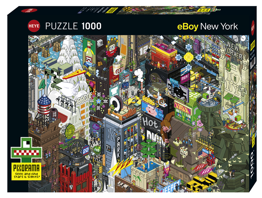 Puzzle 1000 piezas -Búsqueda en Nueva York- Heye