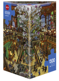 Puzzle 1500 piezas -Library, Oesterle- Heye