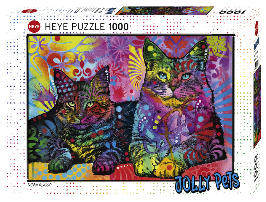Puzzle 1000 piezas -Dedicado a los Gatos- Heye