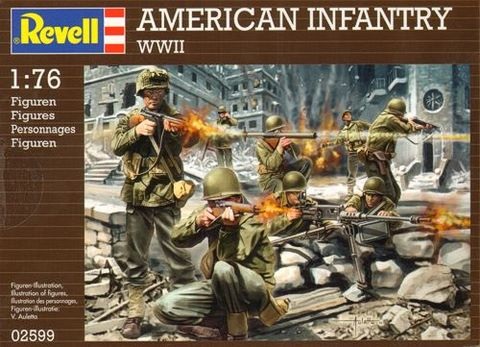 Set 1/76 American Infantry WWII (51 Figuras) Revell