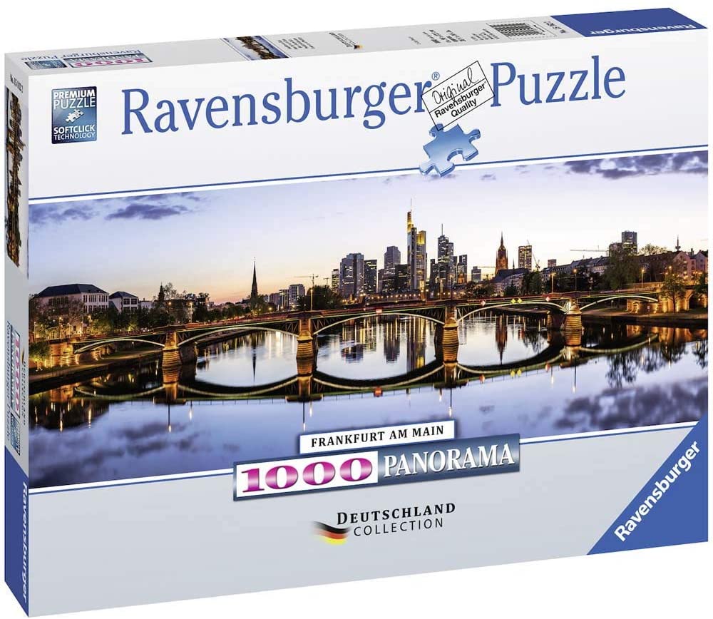 Puzzle 1000 piezas -Frankfurt Am Main, Panorama- Ravensburger