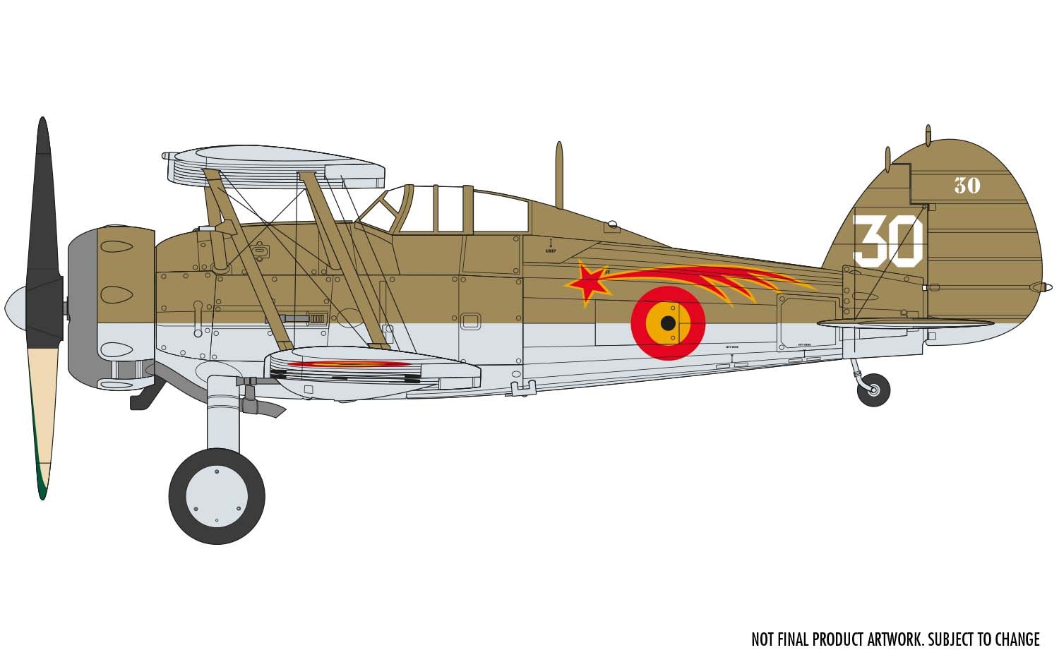 Avión  "Gloster Gladiator Mk.I" E:1/72 Airfix