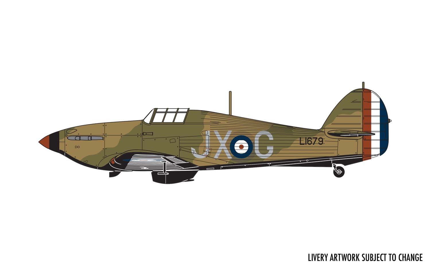 Avión 1/72 -Hawker Hurricane Mk.I- Airfix (copia)