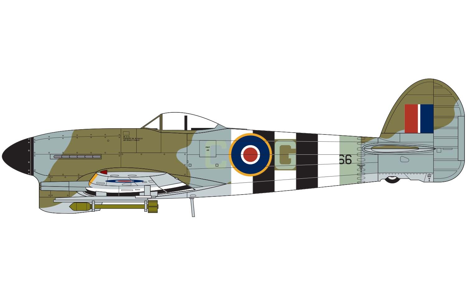 Avión 1/72 -Hawker Typhoon Mk.IB- Airfix