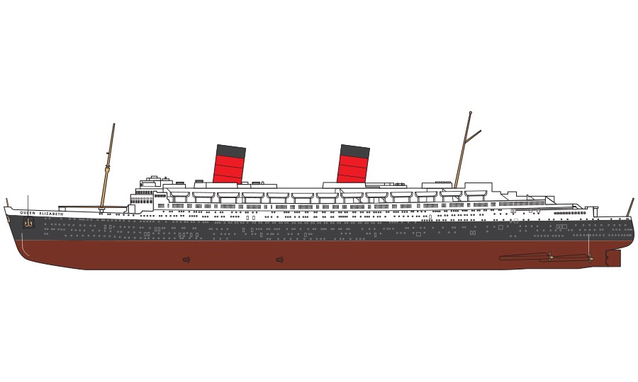 Barco 1/600 -RMS Queen Elizabeth I- Aifix