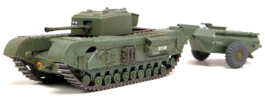 Tanque 1/76 -Churchill Crocodrile Tank- Airfix