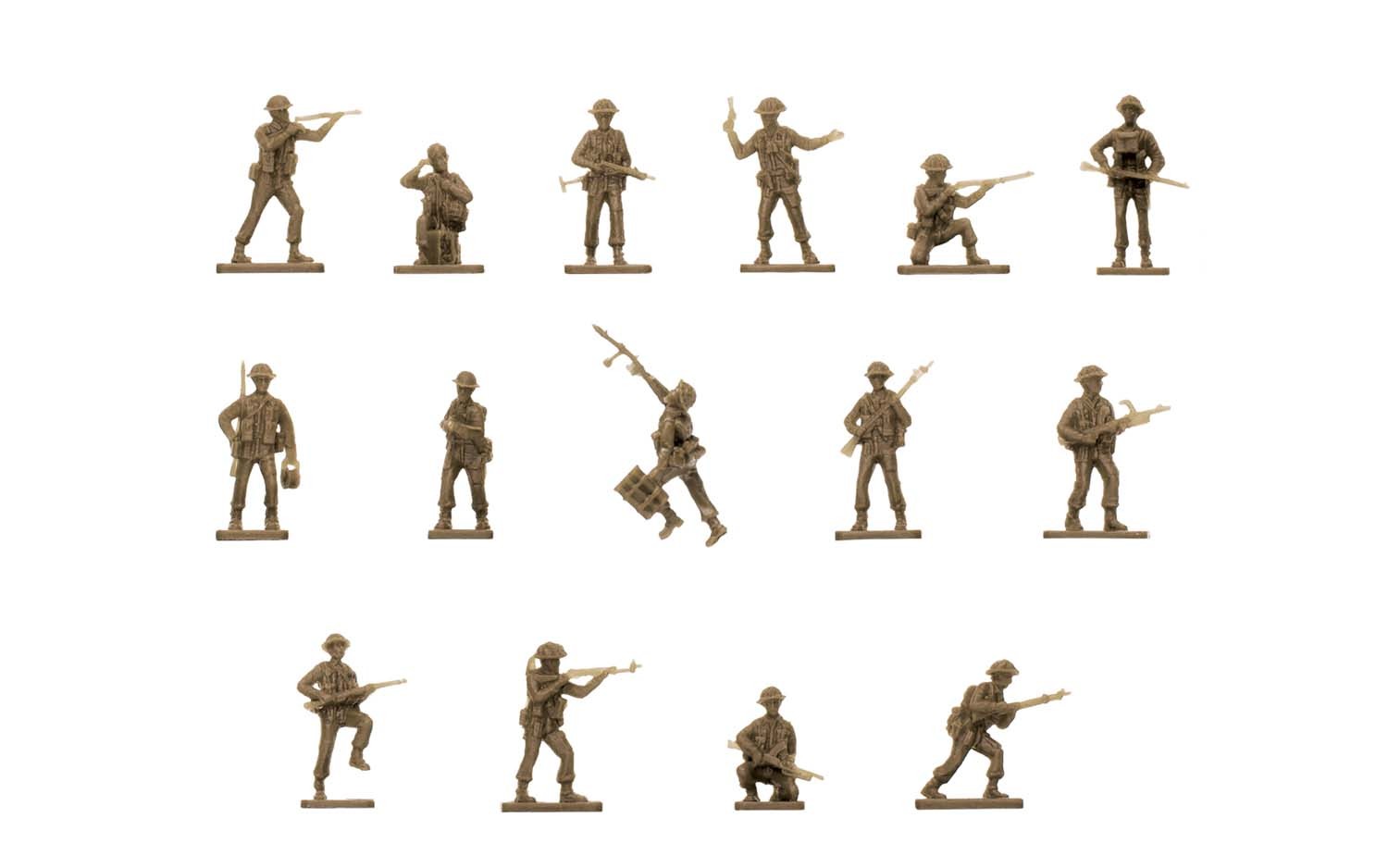 Set 48 Figuras 1/76 -WWII British Infantry N. Europe- Airfix