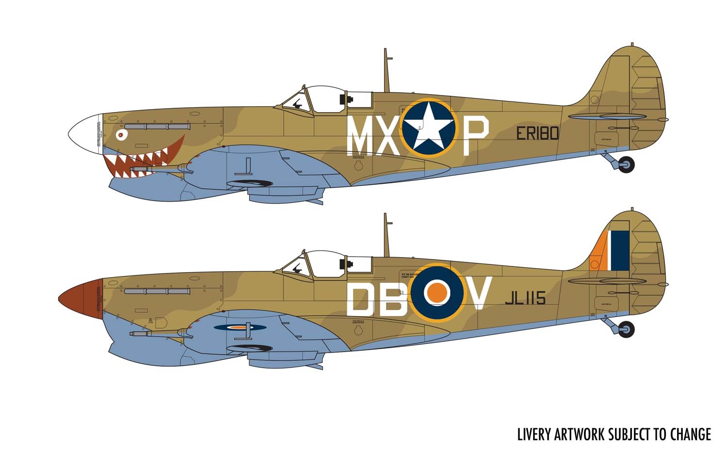 Avión 1/72 -Supermarine Spitfire Mk.Vc- Airfix